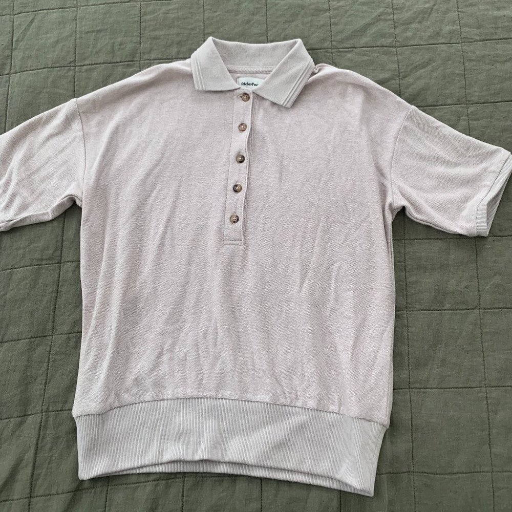 Richer Poorer Womens Cozy Knit Polo - XS